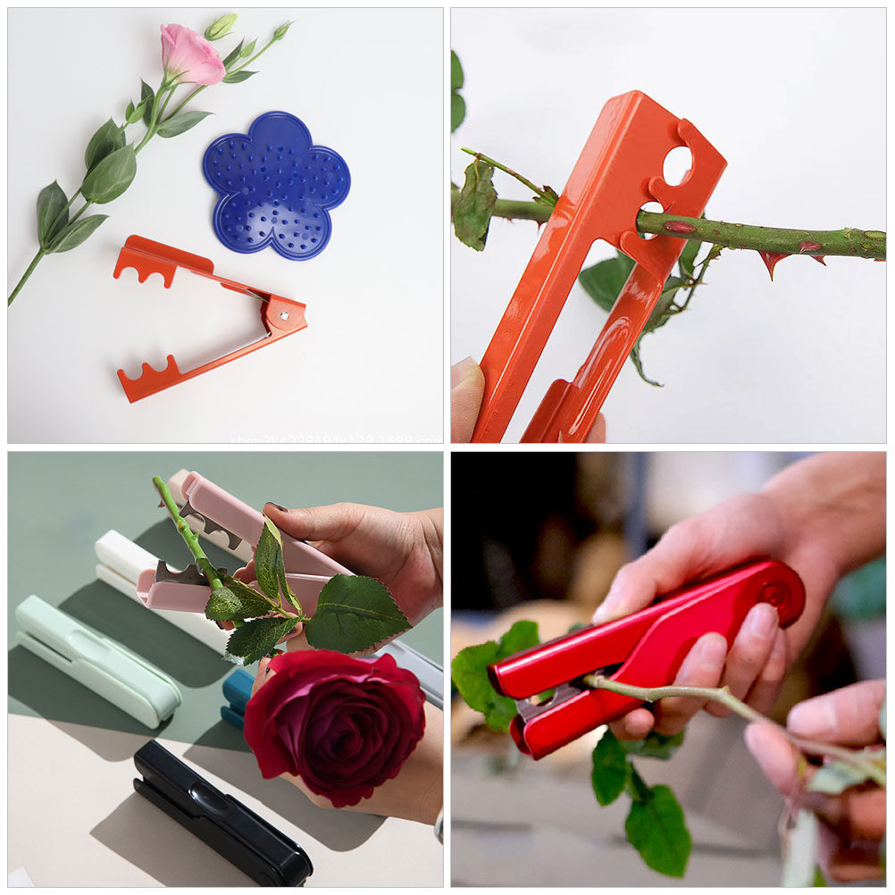 Easy Florist Supply - 4Pcs Rose Leaf Stripping Tool Flexible