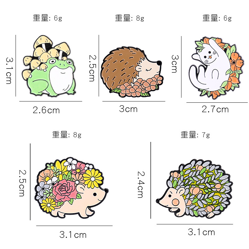 Creative Plants Flowers Animal - Flower Frog Pin 리뷰 및 가격