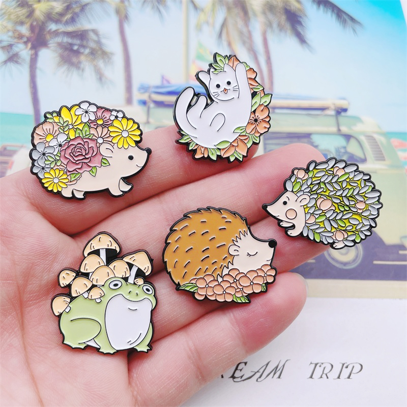 Creative Plants Flowers Animal - Flower Frog Pin 리뷰 및 가격