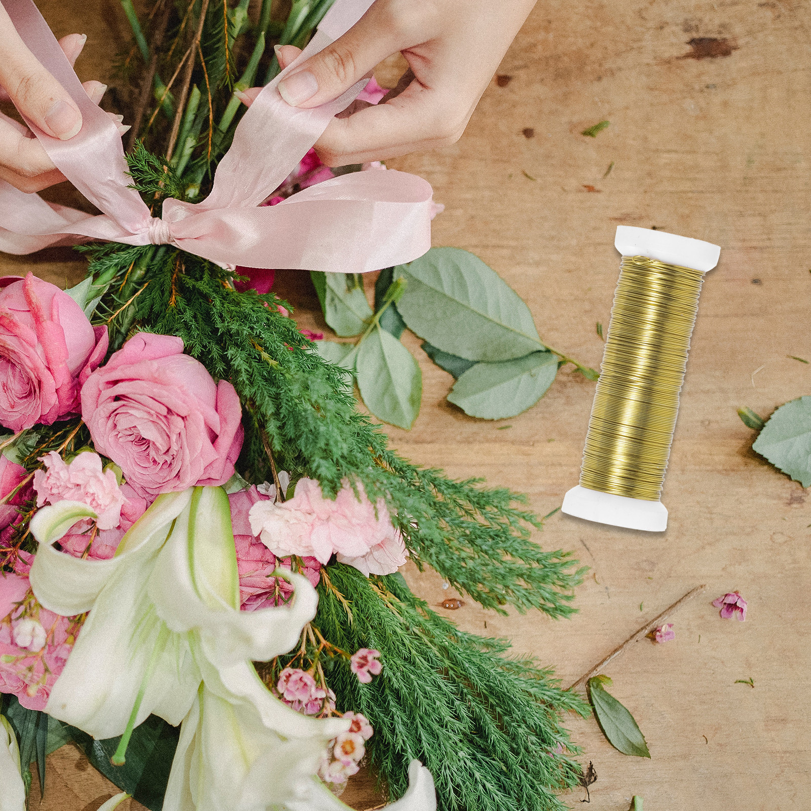 2 Rolls Florist Wire Floral St - Florist Wreath Supply 리뷰 및 가격
