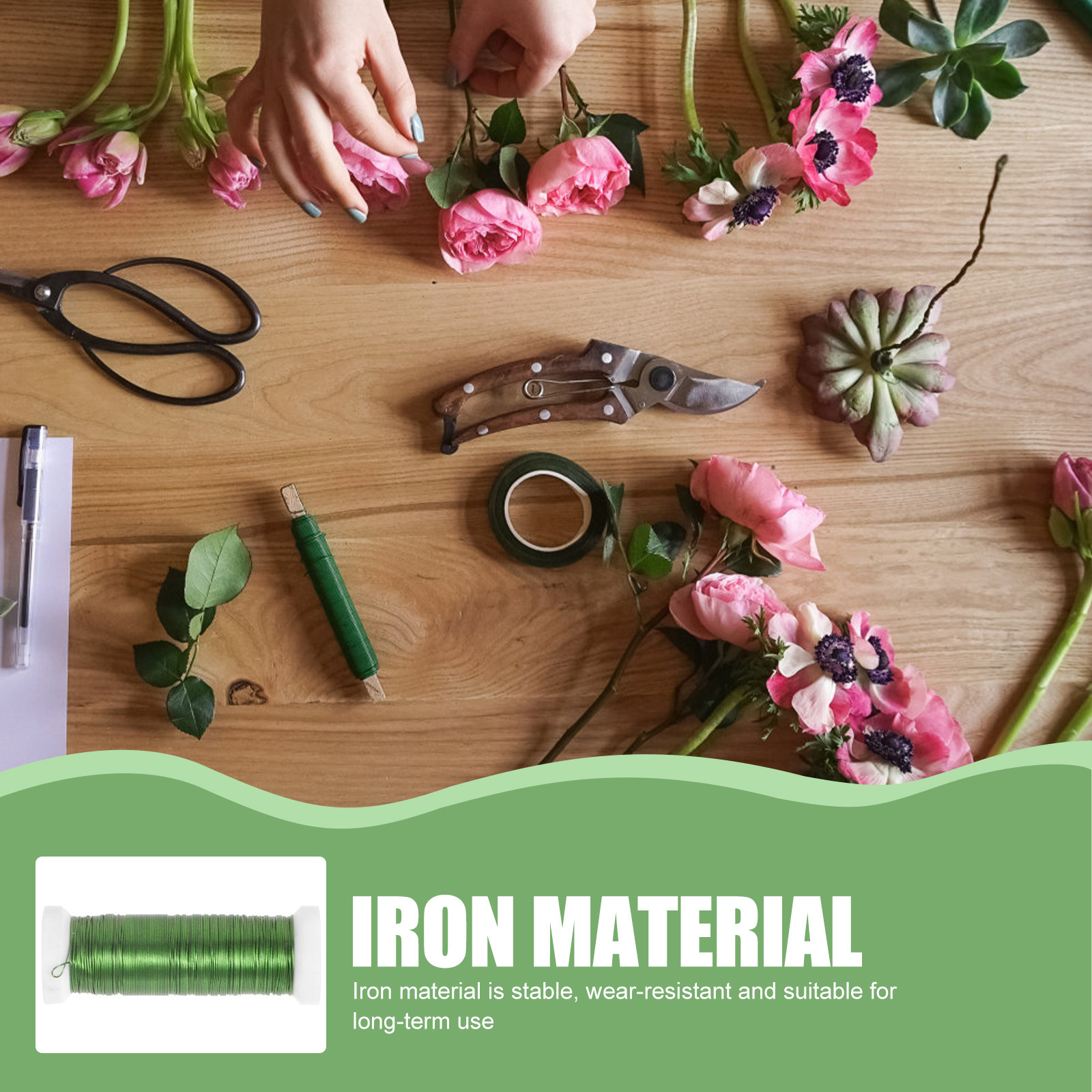 2 Rolls Florist Wire Floral St - Florist Wreath Supply 리뷰 및 가격