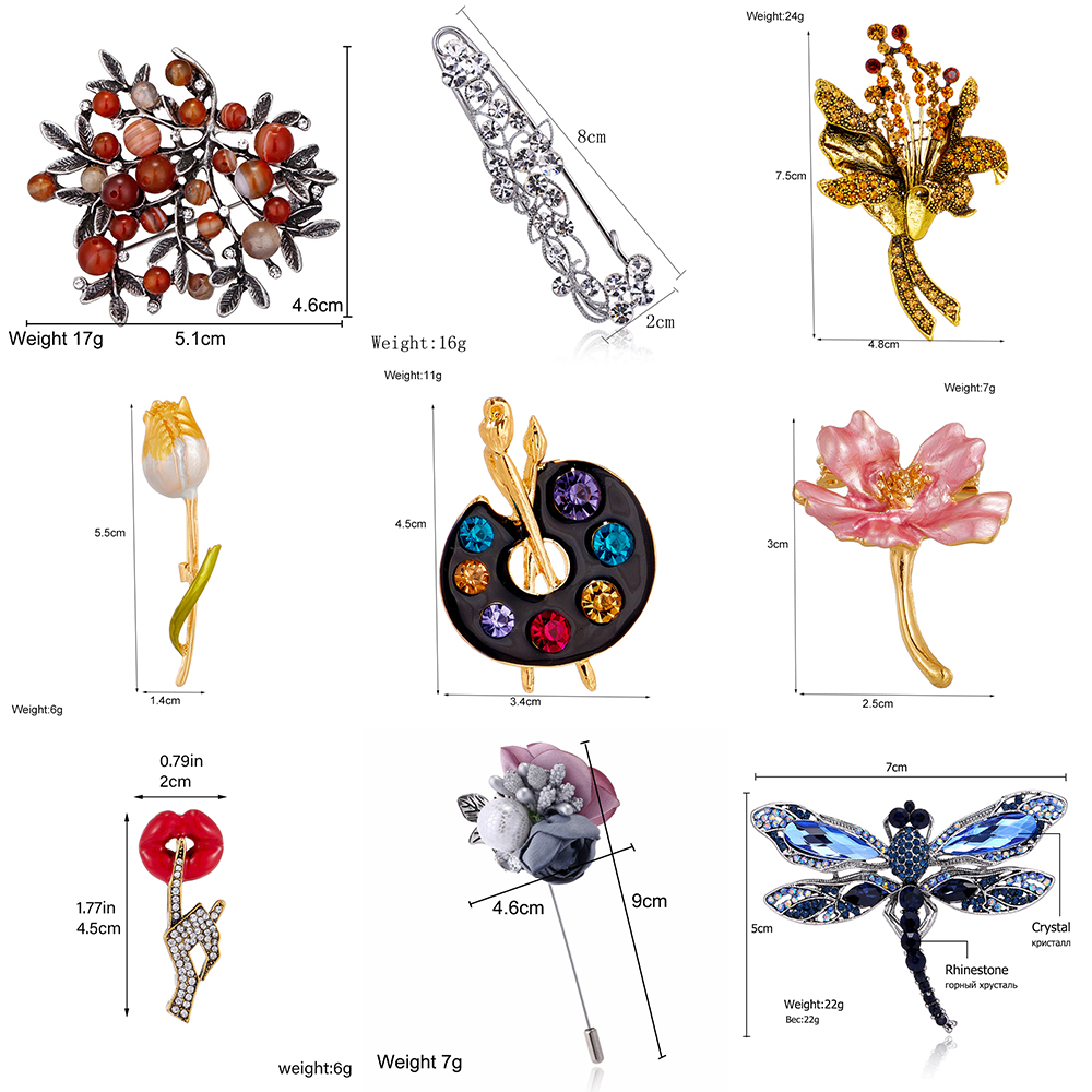 YAOLOGE Novel Chic Flower Broo - Flower Frog Pin 리뷰 및 가격