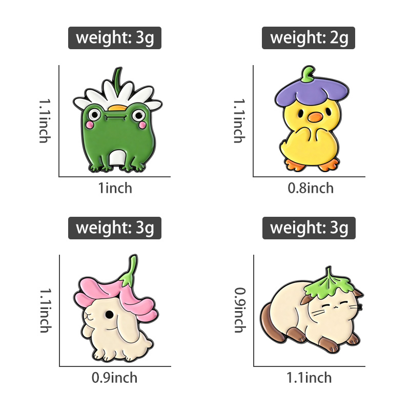 Flowers Leaf Hat Enamel Pins C - Flower Frog Pin 리뷰 및 가격