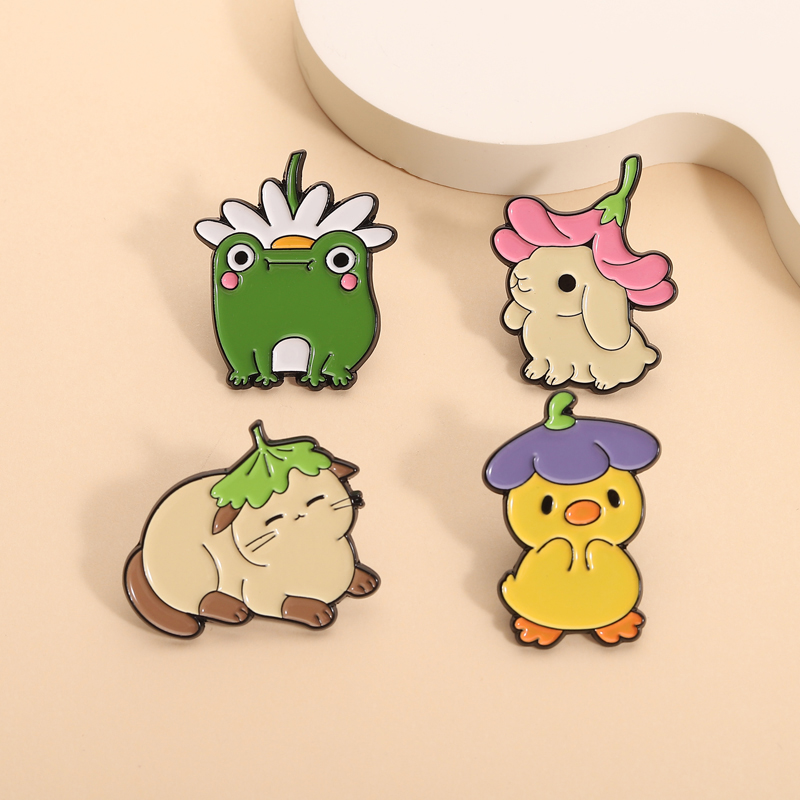 Flowers Leaf Hat Enamel Pins C - Flower Frog Pin 리뷰 및 가격