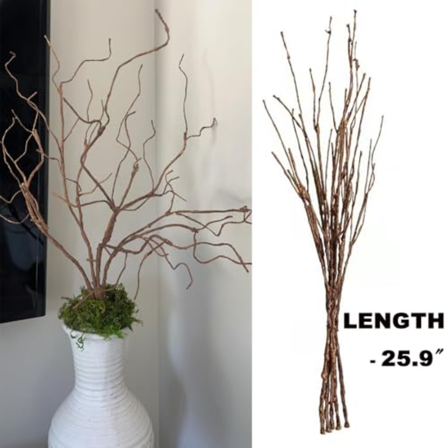 5PCS Artificial Lifelike Curly - Branch Curly Willow 리뷰 및 가격