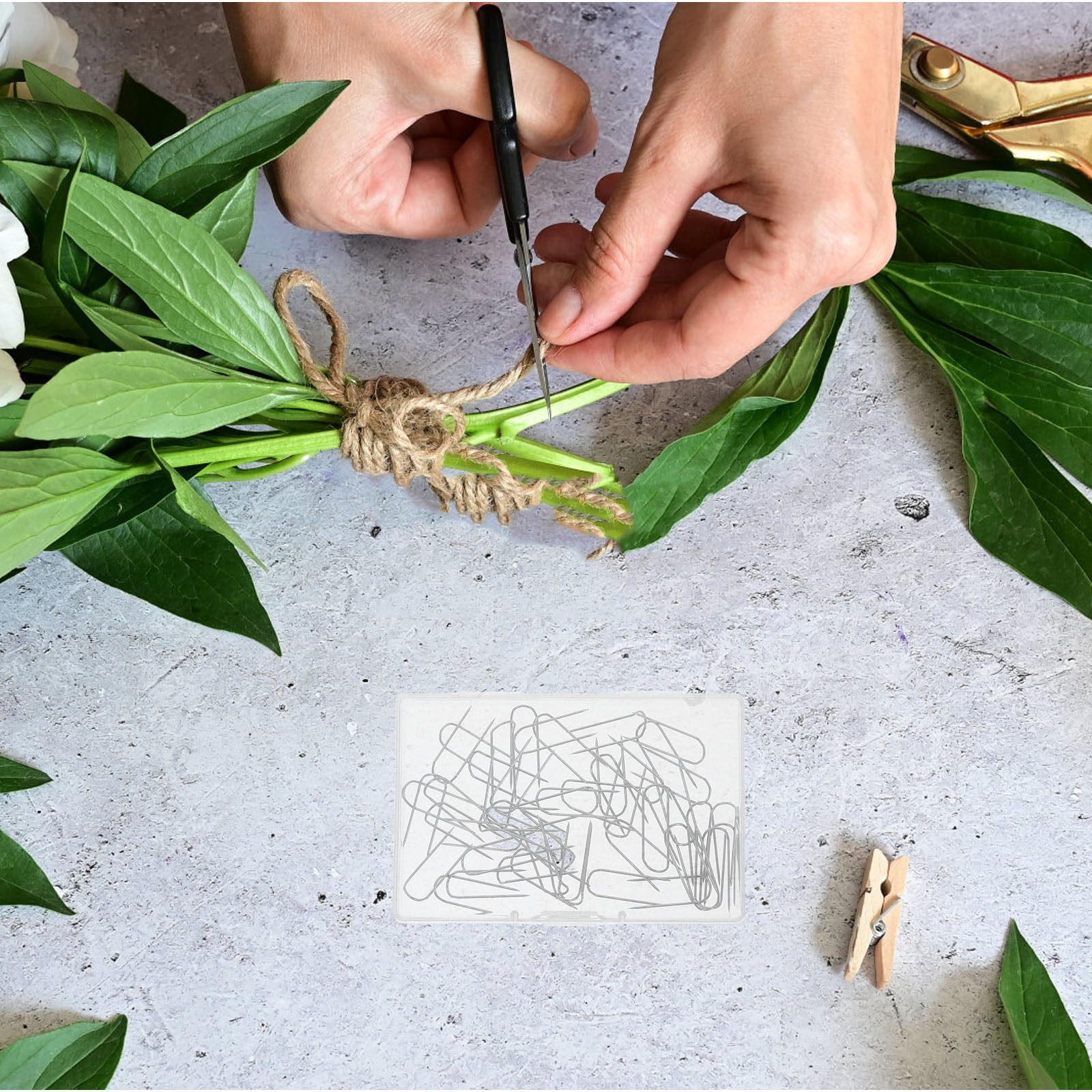 50Pcs U Shaped Pins Stainless  - Flower Frog Pin 리뷰 및 가격